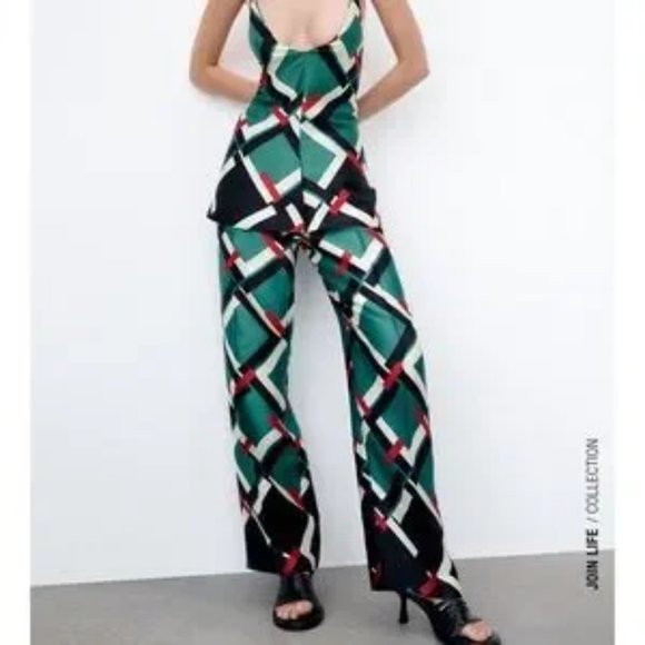 Zara Satin High Waisted Pants - Picture 10 of 10